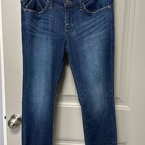 Rock & Republic straight leg blue jeans.